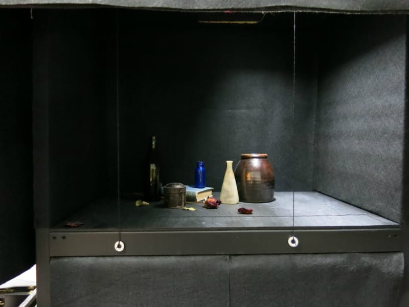 A still life box built by Michael King, Vancouver oil painter