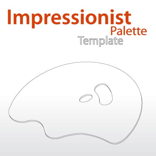 artist palette template