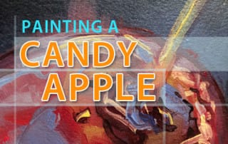 Still Life Candy Apple Painting